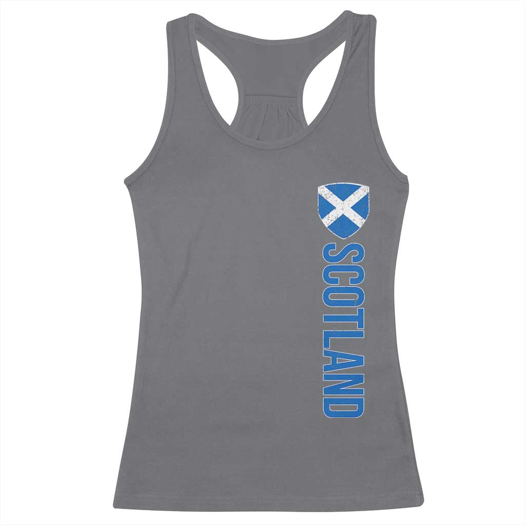 Scotland Flag Racerback Tank Top Vintage SCOT Scottish Independence Pride TS10 Charcoal Print Your Wear