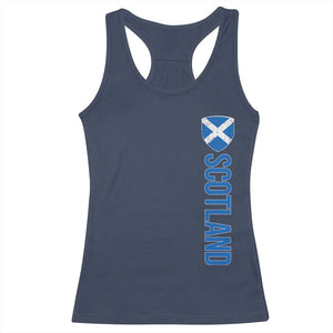 Scotland Flag Racerback Tank Top Vintage SCOT Scottish Independence Pride TS10 Navy Print Your Wear