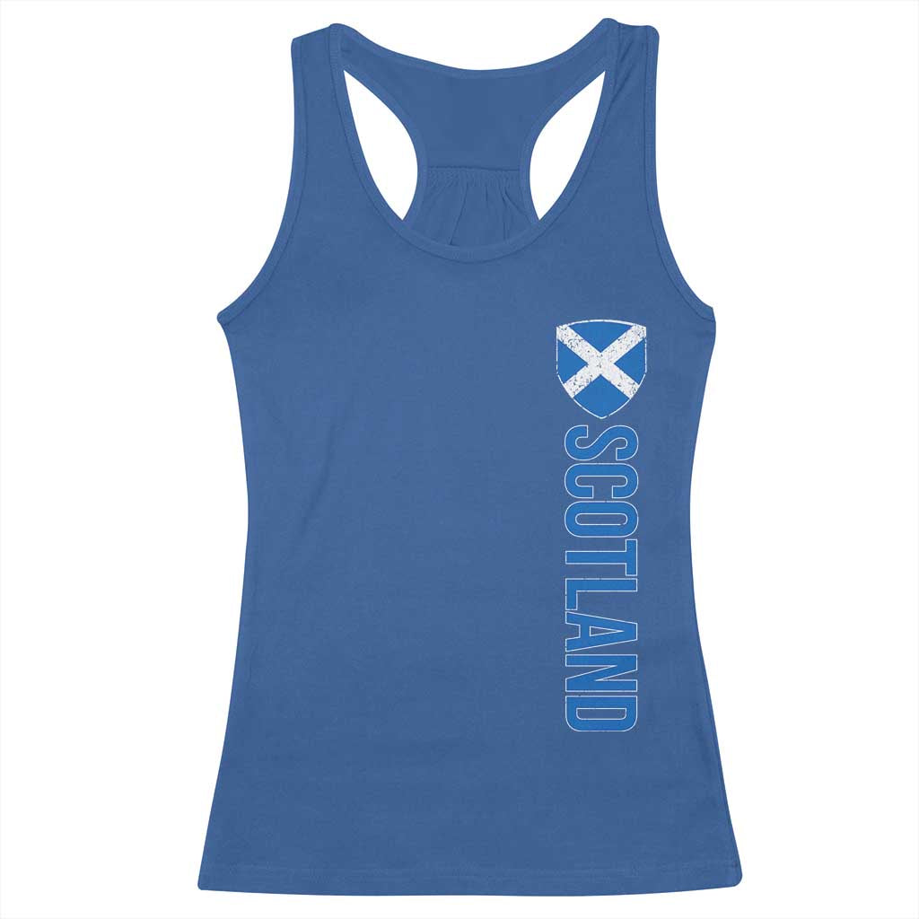 Scotland Flag Racerback Tank Top Vintage SCOT Scottish Independence Pride TS10 Royal Blue Print Your Wear