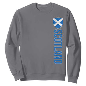 Scotland Flag Sweatshirt Vintage SCOT Scottish Independence Pride TS10 Charcoal Print Your Wear