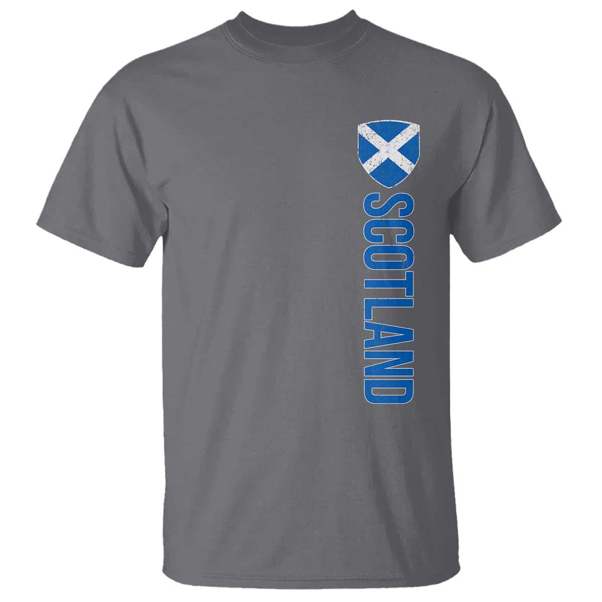 Scotland Flag T Shirt Vintage SCOT Scottish Independence Pride TS10 Charcoal Print Your Wear