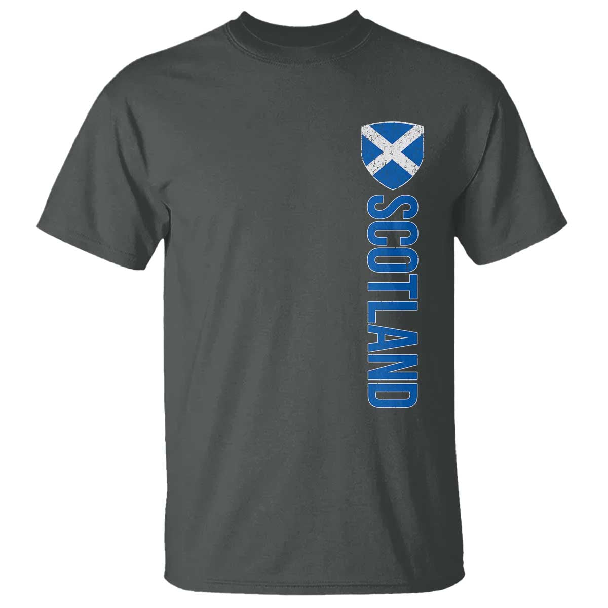 Scotland Flag T Shirt Vintage SCOT Scottish Independence Pride TS10 Dark Heather Print Your Wear