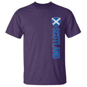 Scotland Flag T Shirt Vintage SCOT Scottish Independence Pride TS10 Purple Print Your Wear