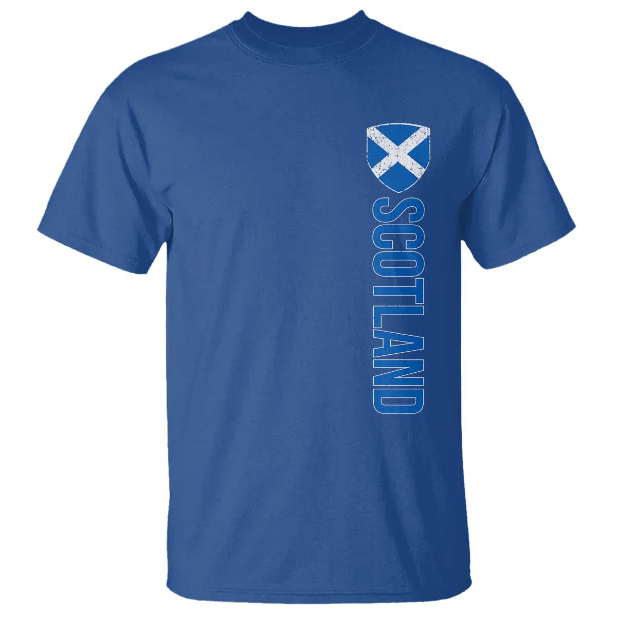Scotland Flag T Shirt Vintage SCOT Scottish Independence Pride TS10 Royal Blue Print Your Wear