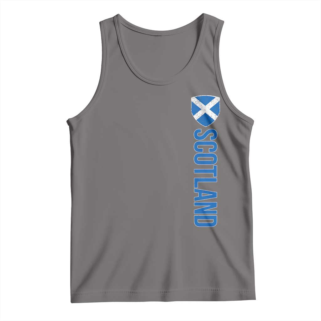 Scotland Flag Tank Top Vintage SCOT Scottish Independence Pride TS10 Deep Heather Print Your Wear