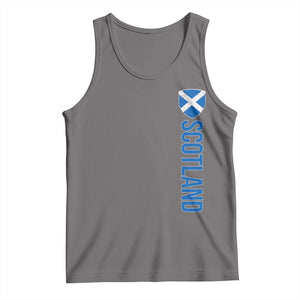 Scotland Flag Tank Top Vintage SCOT Scottish Independence Pride TS10 Deep Heather Print Your Wear