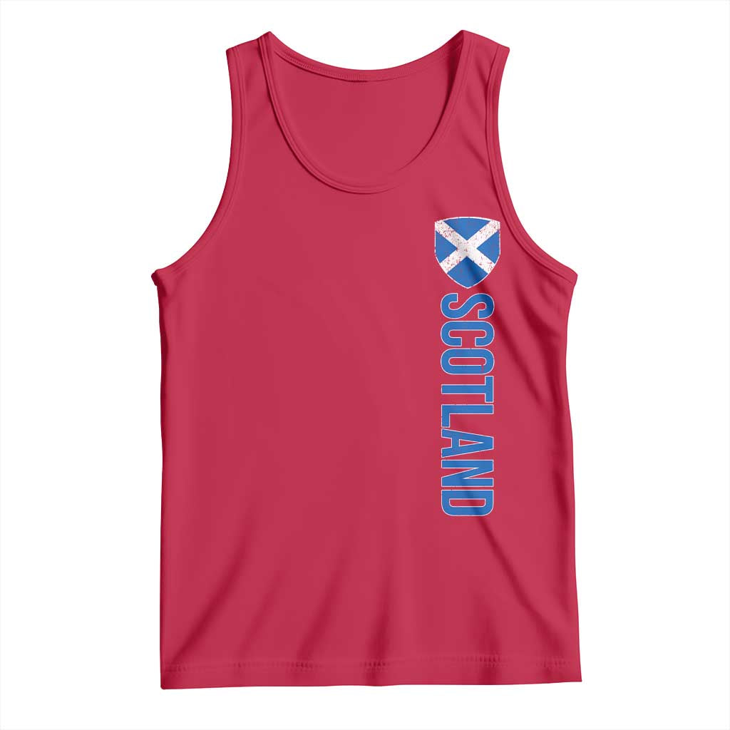 Scotland Flag Tank Top Vintage SCOT Scottish Independence Pride TS10 Red Print Your Wear