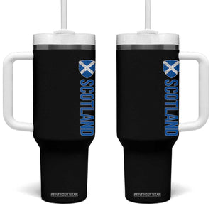 Scotland Flag Tumbler With Handle Vintage SCOT Scottish Independence Pride TS10 One Size: 40 oz Black Print Your Wear