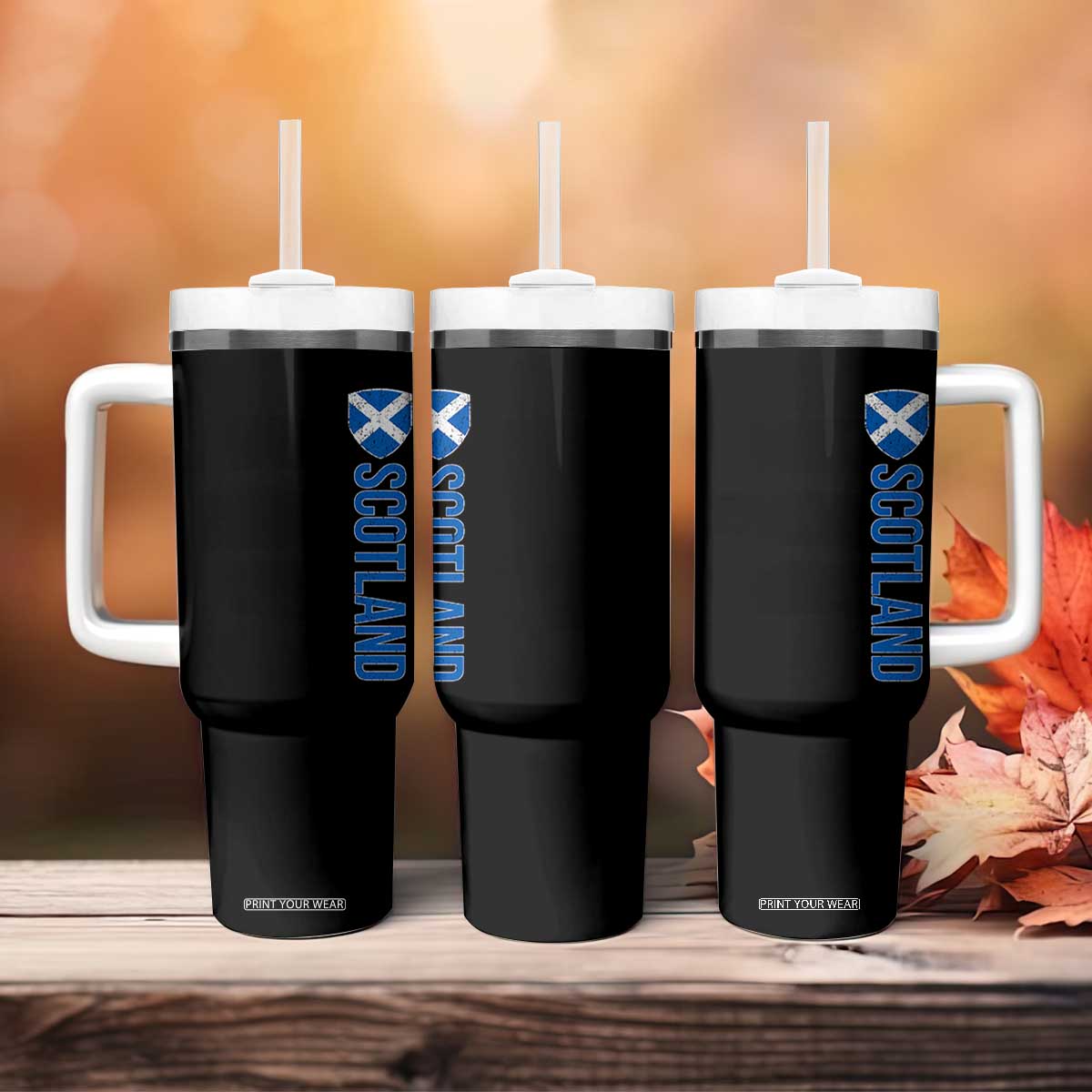 Scotland Flag Tumbler With Handle Vintage SCOT Scottish Independence Pride TS10 Print Your Wear