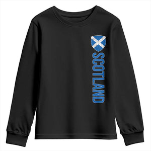 Scotland Flag Youth Sweatshirt Vintage SCOT Scottish Independence Pride TS10 Black Print Your Wear