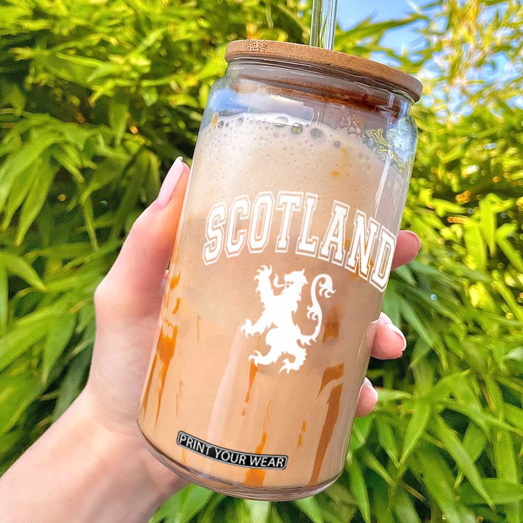 Vintage Scotland Lion Glass Can SCOT Scottish Pride Gift TS10 Black Print Your Wear