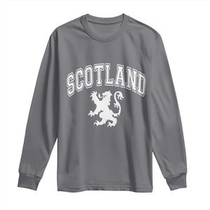Vintage Scotland Lion Long Sleeve Shirt SCOT Scottish Pride Gift TS10 Charcoal Print Your Wear