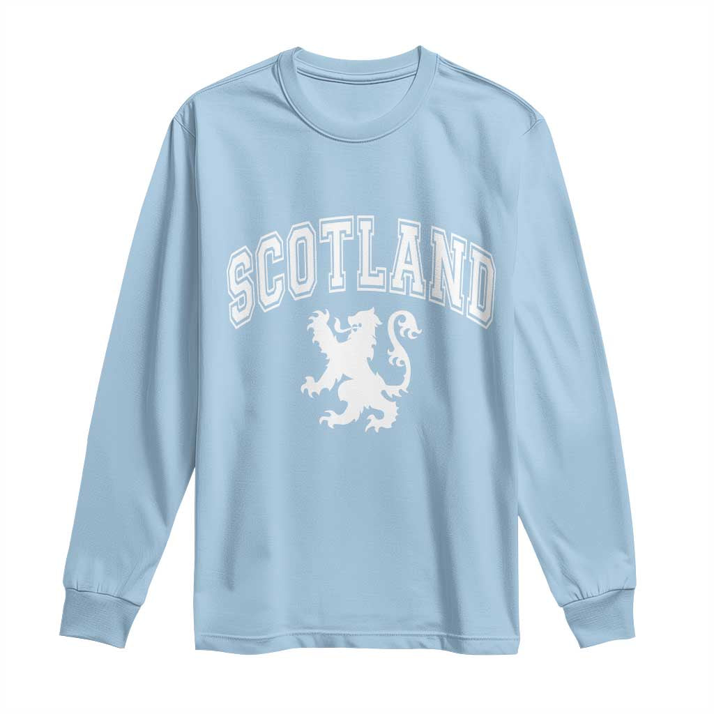 Vintage Scotland Lion Long Sleeve Shirt SCOT Scottish Pride Gift TS10 Light Blue Print Your Wear
