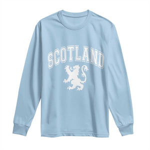 Vintage Scotland Lion Long Sleeve Shirt SCOT Scottish Pride Gift TS10 Light Blue Print Your Wear