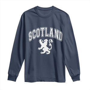 Vintage Scotland Lion Long Sleeve Shirt SCOT Scottish Pride Gift TS10 Navy Print Your Wear
