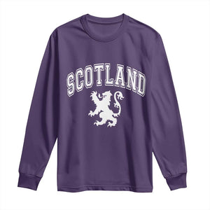 Vintage Scotland Lion Long Sleeve Shirt SCOT Scottish Pride Gift TS10 Purple Print Your Wear