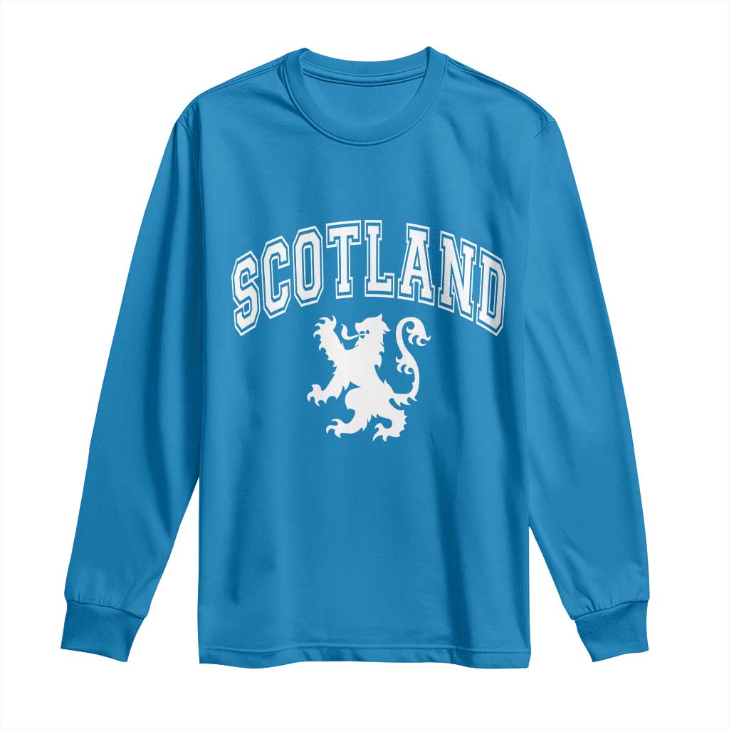 Vintage Scotland Lion Long Sleeve Shirt SCOT Scottish Pride Gift TS10 Sapphire Print Your Wear