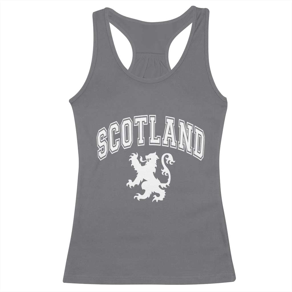 Vintage Scotland Lion Racerback Tank Top SCOT Scottish Pride Gift TS10 Charcoal Print Your Wear
