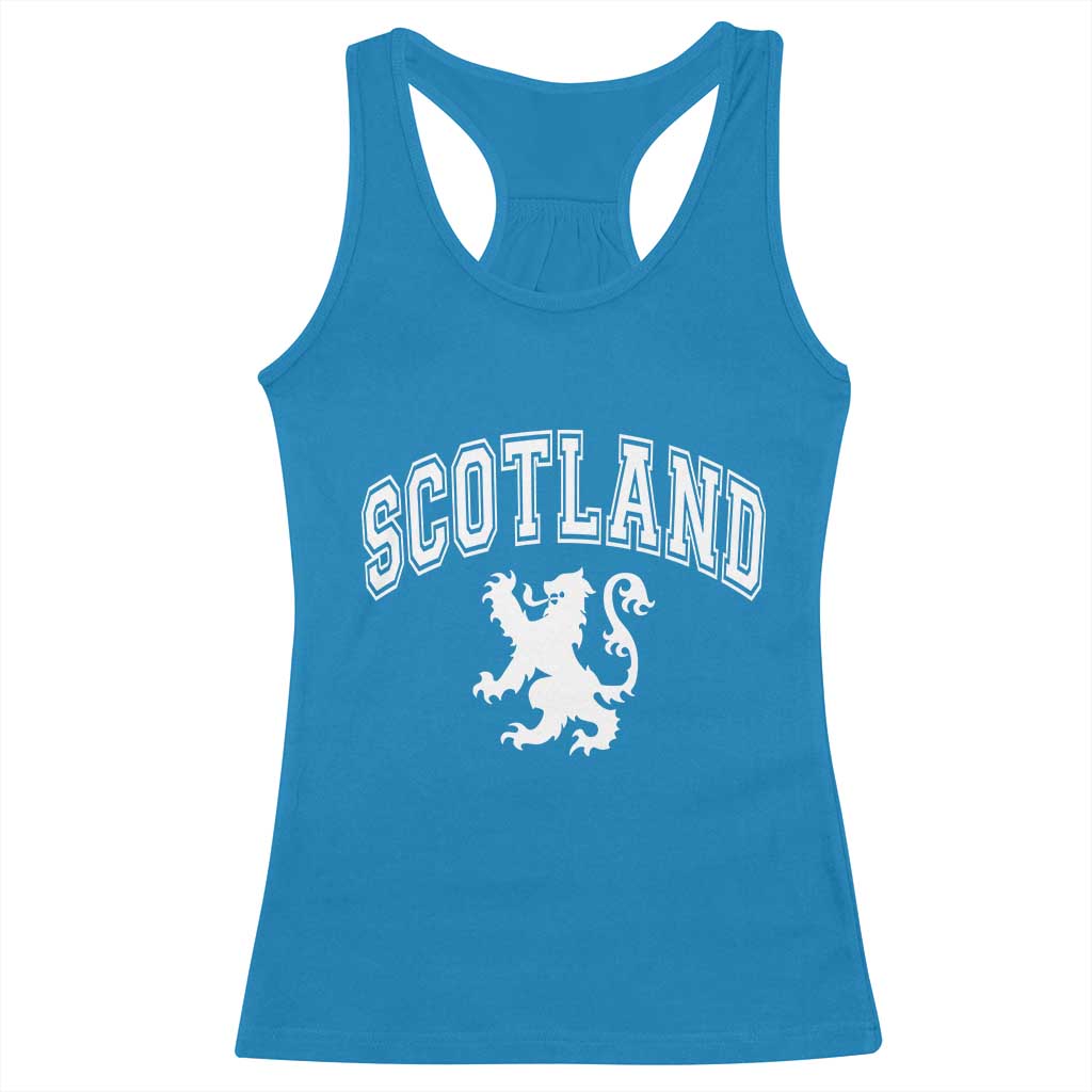 Vintage Scotland Lion Racerback Tank Top SCOT Scottish Pride Gift TS10 Sapphire Print Your Wear