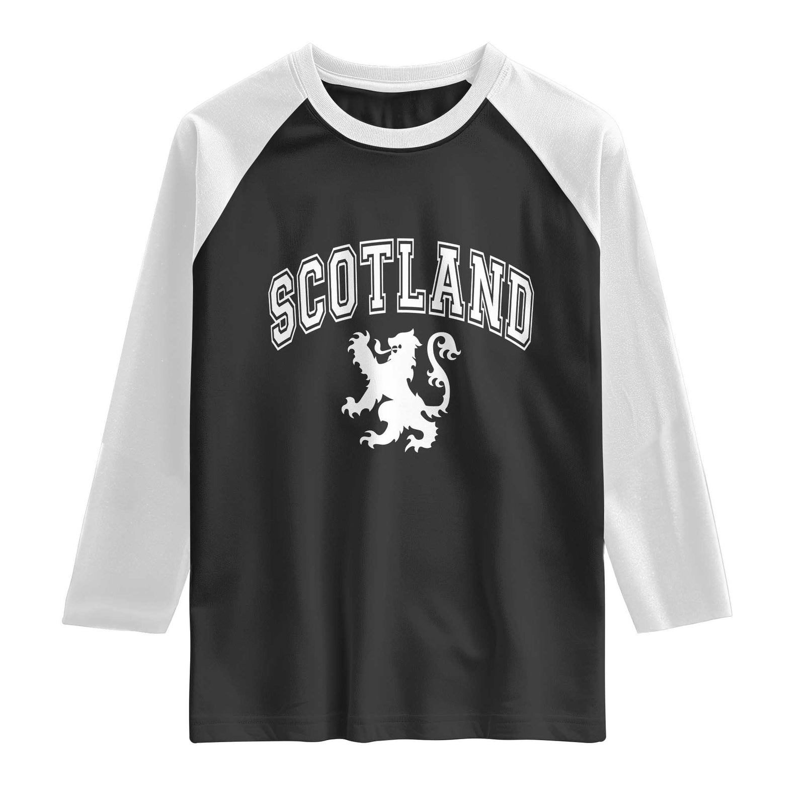Vintage Scotland Lion Raglan Shirt SCOT Scottish Pride Gift TS10 Black White Print Your Wear
