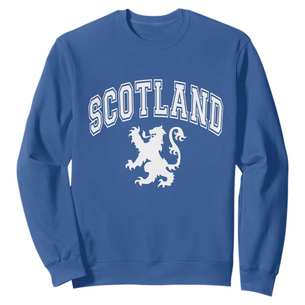 Vintage Scotland Lion Sweatshirt SCOT Scottish Pride Gift TS10 Royal Blue Print Your Wear