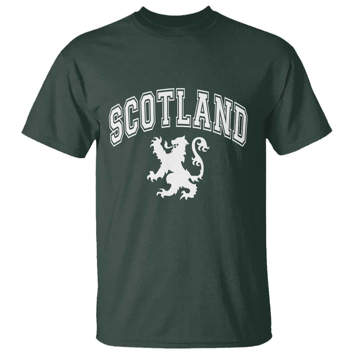 Vintage Scotland Lion T Shirt SCOT Scottish Pride Gift TS10 Dark Forest Green Print Your Wear