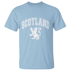 Vintage Scotland Lion T Shirt SCOT Scottish Pride Gift TS10 Light Blue Print Your Wear