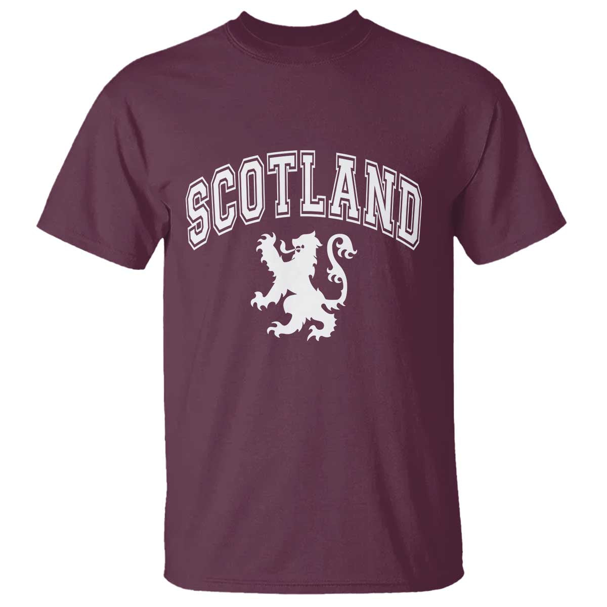 Vintage Scotland Lion T Shirt SCOT Scottish Pride Gift TS10 Maroon Print Your Wear