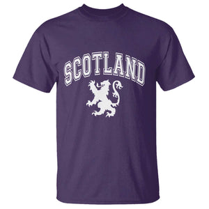 Vintage Scotland Lion T Shirt SCOT Scottish Pride Gift TS10 Purple Print Your Wear