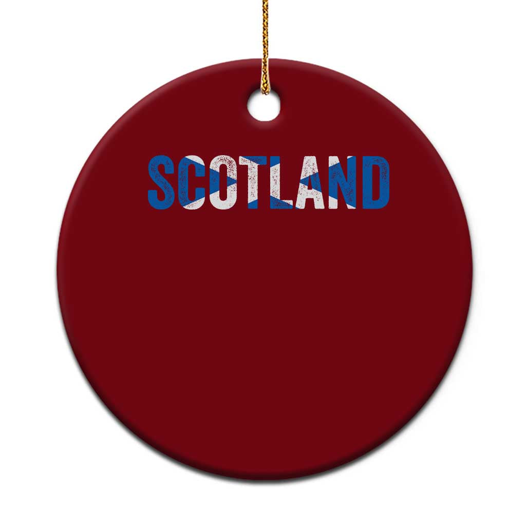Vintage Scotland Ceramic Ornament Scottish Flag Retro Pride TS10 1pc Red Print Your Wear