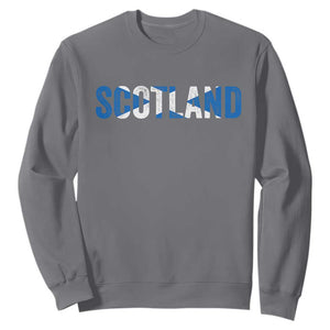 Vintage Scotland Sweatshirt Scottish Flag Retro Pride TS10 Charcoal Print Your Wear