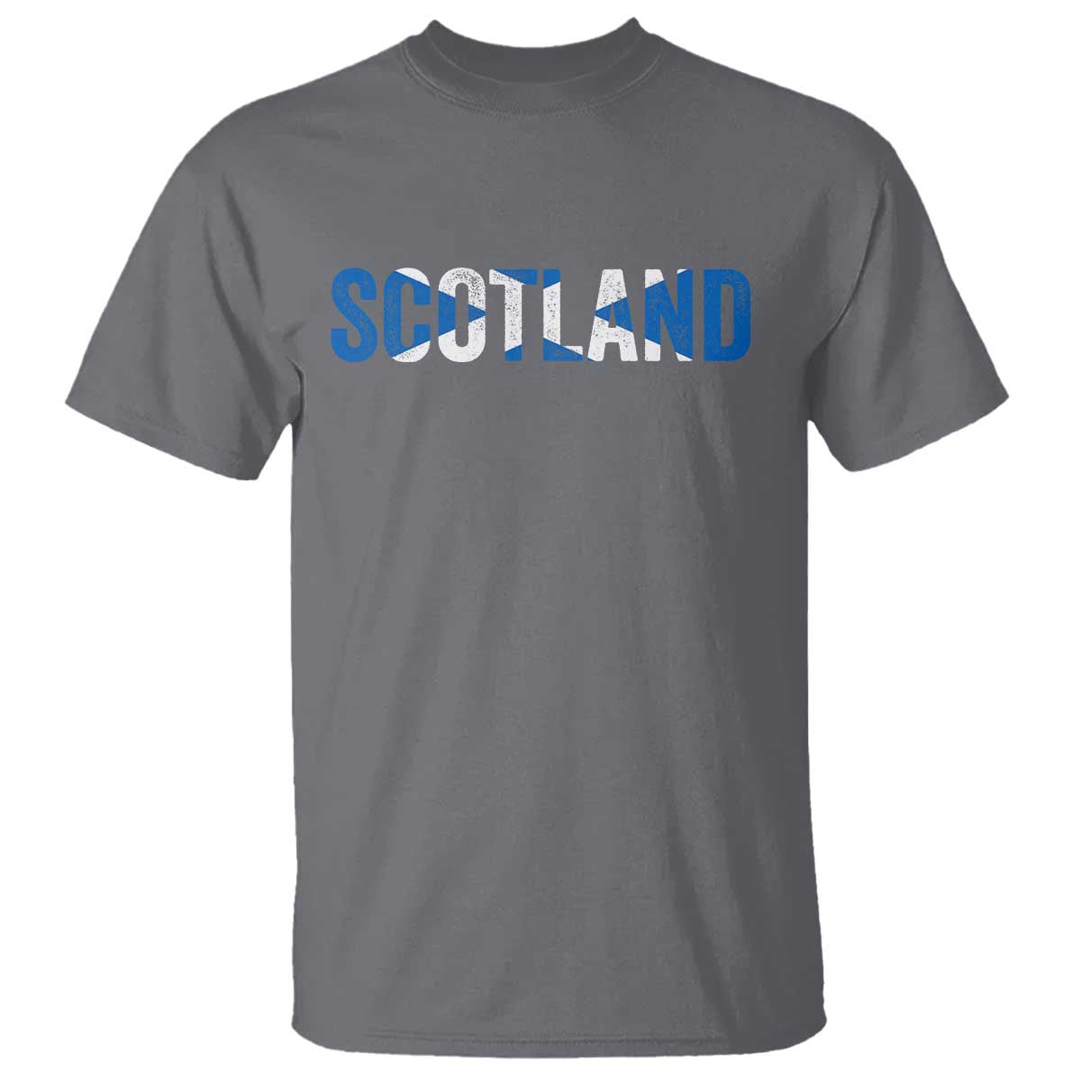 Vintage Scotland T Shirt Scottish Flag Retro Pride TS10 Charcoal Print Your Wear
