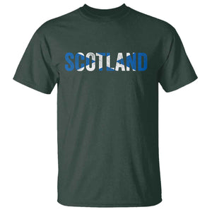 Vintage Scotland T Shirt Scottish Flag Retro Pride TS10 Dark Forest Green Print Your Wear