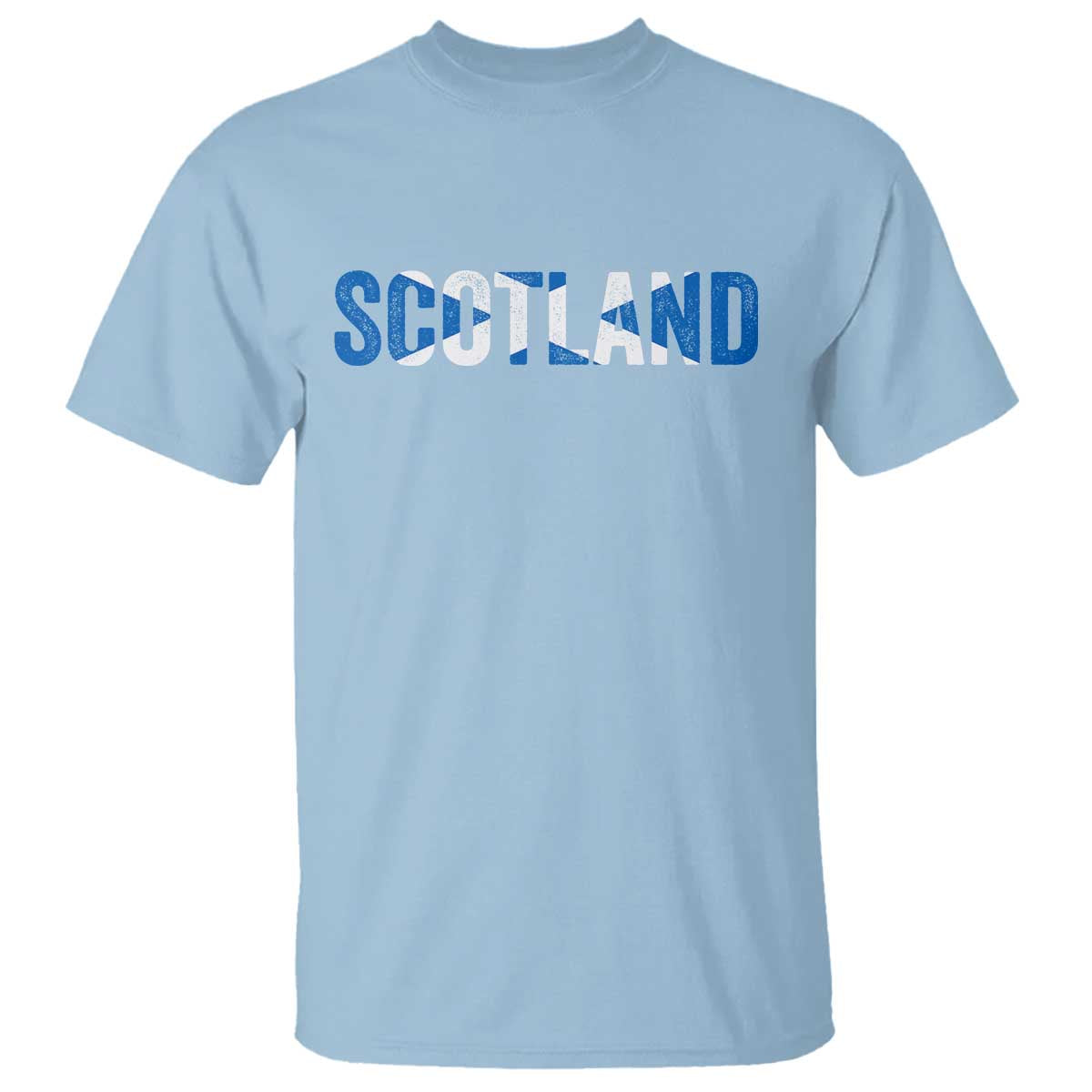 Vintage Scotland T Shirt Scottish Flag Retro Pride TS10 Light Blue Print Your Wear