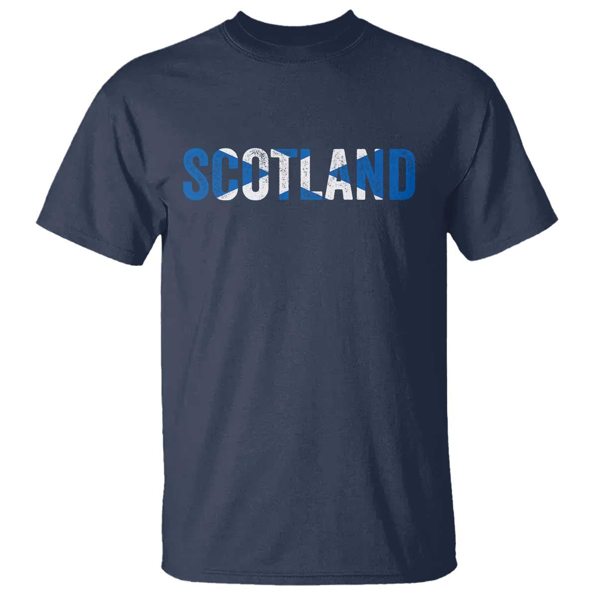 Vintage Scotland T Shirt Scottish Flag Retro Pride TS10 Navy Print Your Wear