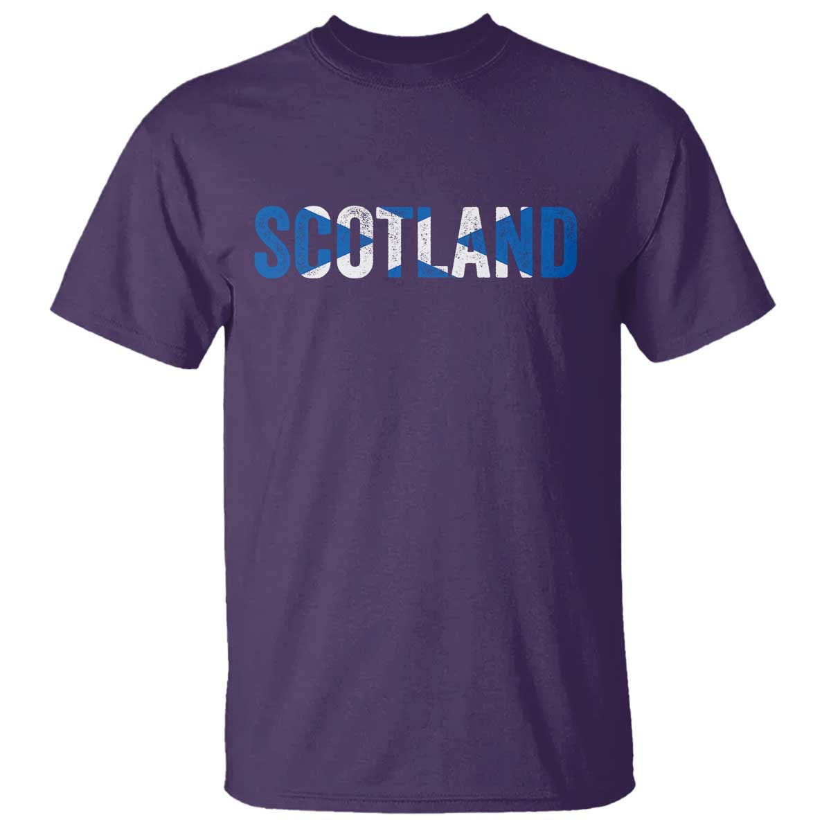 Vintage Scotland T Shirt Scottish Flag Retro Pride TS10 Purple Print Your Wear