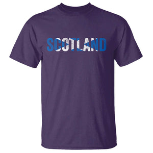 Vintage Scotland T Shirt Scottish Flag Retro Pride TS10 Purple Print Your Wear