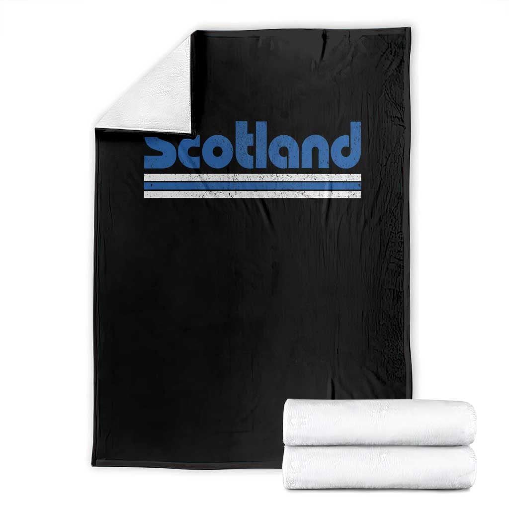 Scotland Scottish Flag Throw Blanket SCOT Fan Retro Vintage TS10 Black Print Your Wear