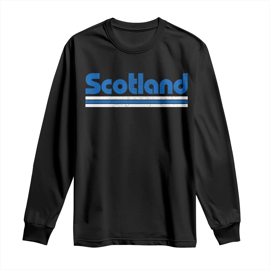 Scotland Scottish Flag Long Sleeve Shirt SCOT Fan Retro Vintage TS10 Black Print Your Wear