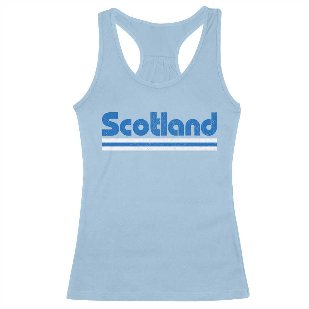 Scotland Scottish Flag Racerback Tank Top SCOT Fan Retro Vintage TS10 Light Blue Print Your Wear