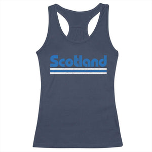 Scotland Scottish Flag Racerback Tank Top SCOT Fan Retro Vintage TS10 Navy Print Your Wear