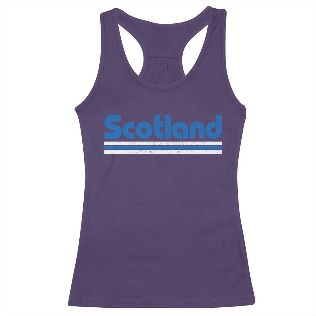 Scotland Scottish Flag Racerback Tank Top SCOT Fan Retro Vintage TS10 Purple Print Your Wear