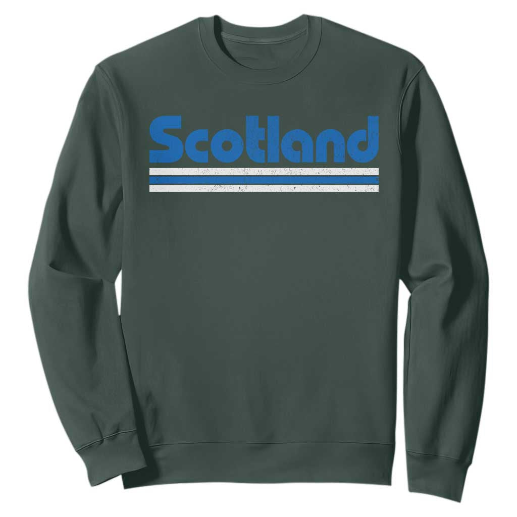 Scotland Scottish Flag Sweatshirt SCOT Fan Retro Vintage TS10 Dark Forest Green Print Your Wear