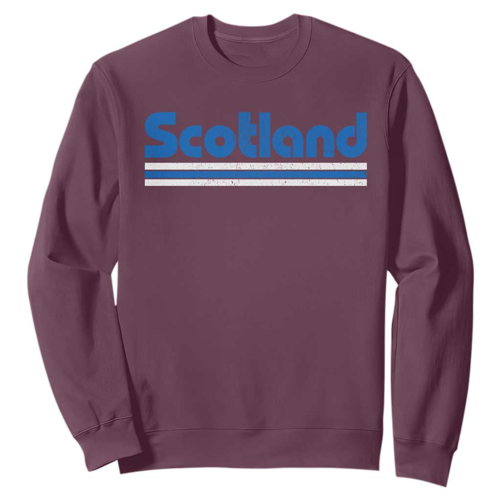Scotland Scottish Flag Sweatshirt SCOT Fan Retro Vintage TS10 Maroon Print Your Wear