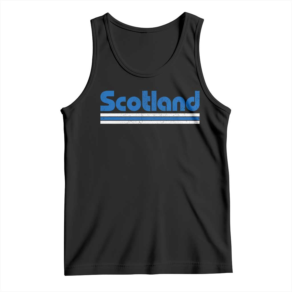 Scotland Scottish Flag Tank Top SCOT Fan Retro Vintage TS10 Black Print Your Wear