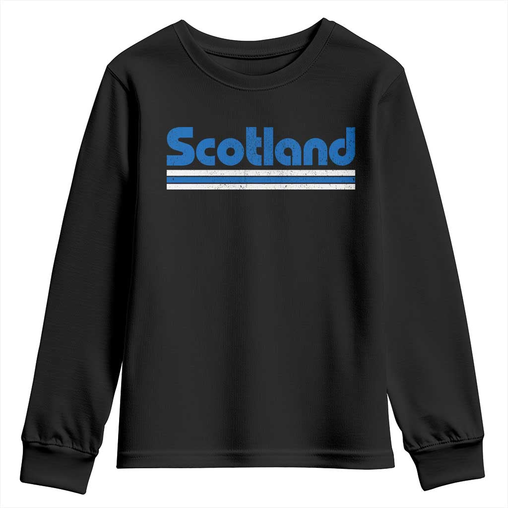 Scotland Scottish Flag Youth Sweatshirt SCOT Fan Retro Vintage TS10 Black Print Your Wear