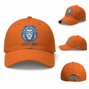Vintage Scotland Lion Baseball Cap Retro SCOT Fan Scottish Flag TS10 Baseball Cap Universal Fit Orange Print Your Wear