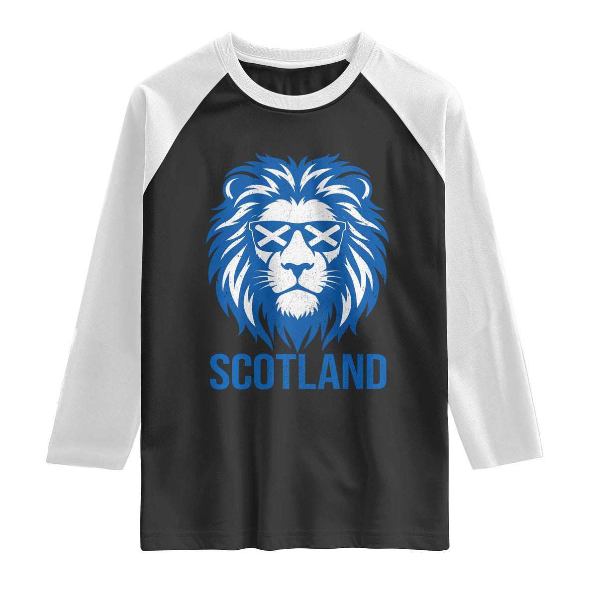 Vintage Scotland Lion Raglan Shirt Retro SCOT Fan Scottish Flag TS10 Black White Print Your Wear