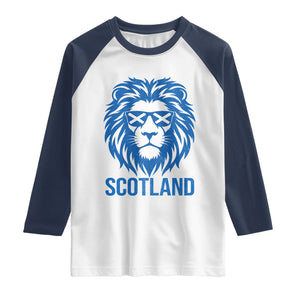 Vintage Scotland Lion Raglan Shirt Retro SCOT Fan Scottish Flag TS10 White Navy Print Your Wear