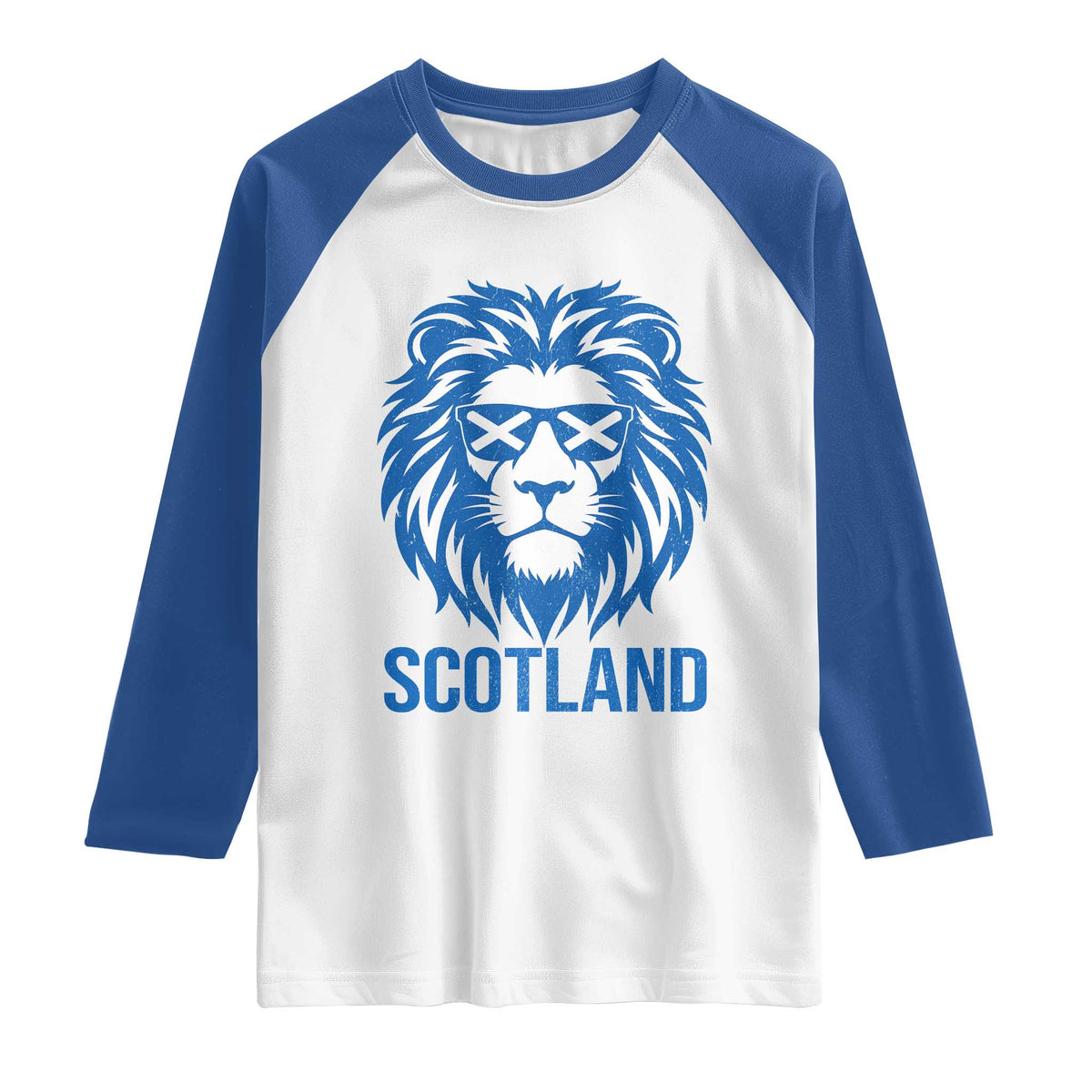 Vintage Scotland Lion Raglan Shirt Retro SCOT Fan Scottish Flag TS10 White Royal Print Your Wear